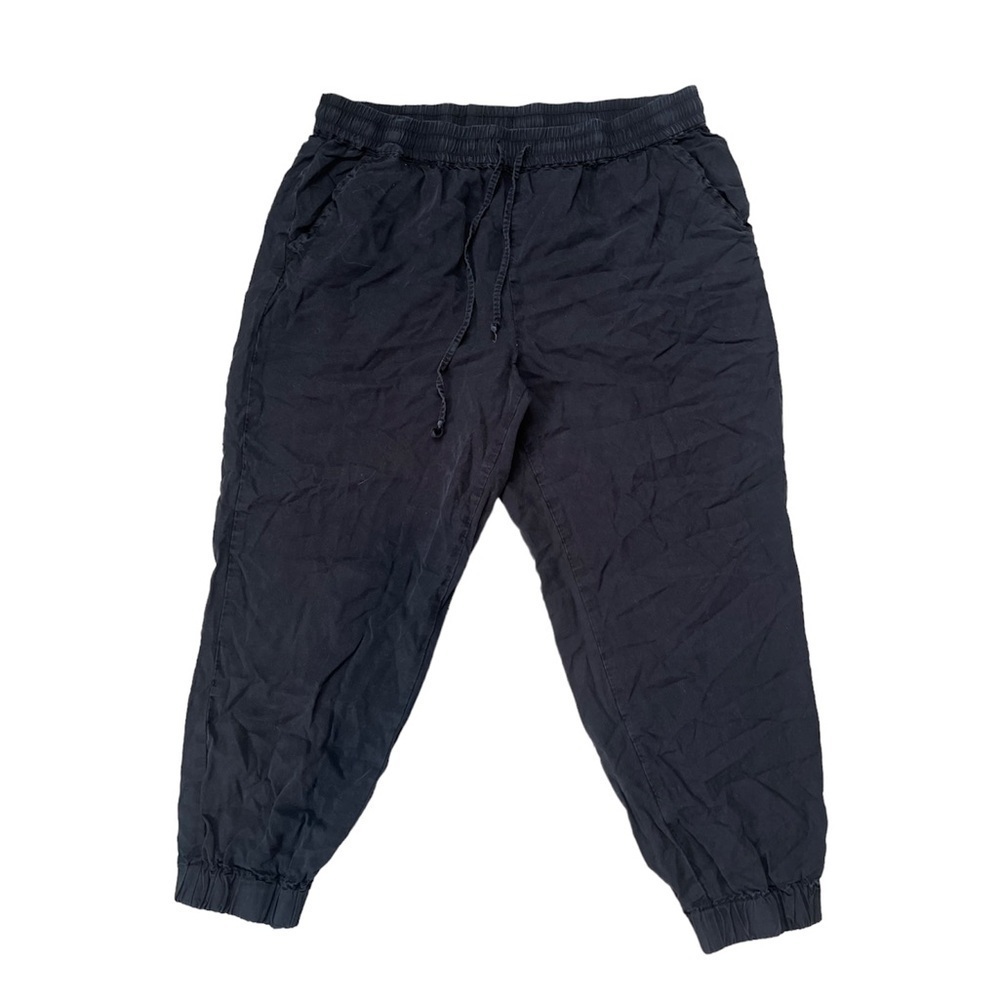 Pure Navy Womens tyncel Drawstring Joggers High Rise Size Large